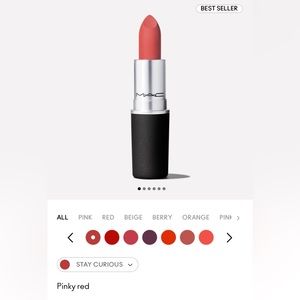 M.A.C Lipstick ~ STAY CURIOUS (923) ~ Pinky Red